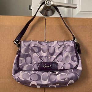 COPY - Coach Signature Canvas Wristlet Shoulder Bag
